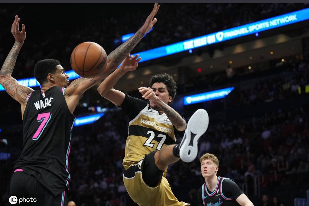 哈克斯32分莱利31分韦尔24+19 热火送奇才五连败